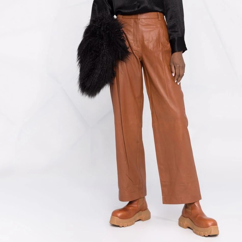 rag & bone Leslie leather trousers NWT